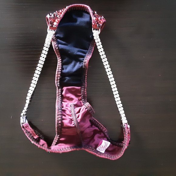 COMPETITION BIKINI SUIT USED "Red Cranberry" - Picture 8 of 8